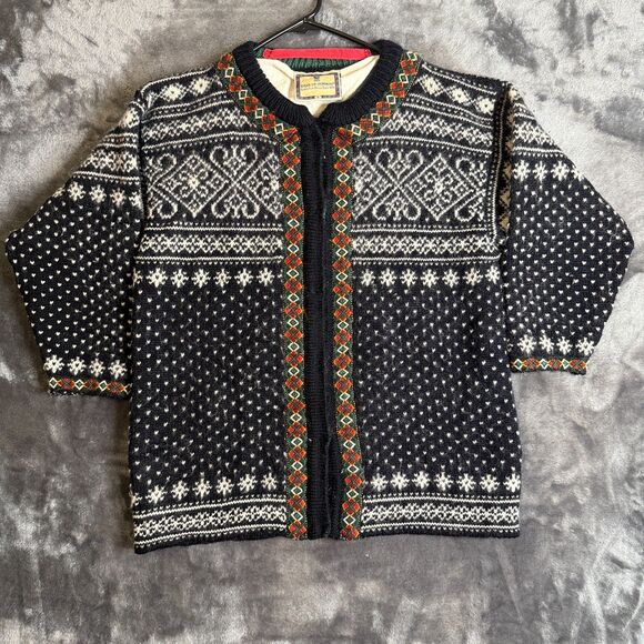 Vintage Dale of Norway Long Sleeve Snap Button Pullover Sweater Size Small - Picture 1 of 7